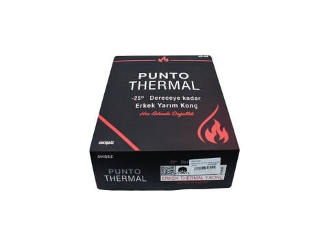 Punto 4126 (40-45) Dikişsiz Ter Emici Erkek Termal Yarım Konç Patik 12'li