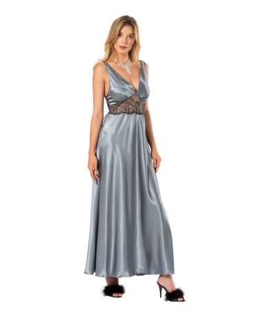 Moongirl 080 Bayan Fantazi Saten Gecelik Takım