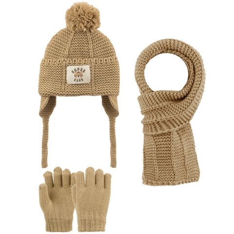 Kitti P-K25160-06 (1-4) Yaş Erkek Çocuk Şapka Atkı Eldiven Takım 6'lı