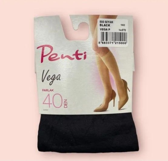 Penti Vega Bayan Pantolon Çorap 12'li SİYAH(500) - STANDART