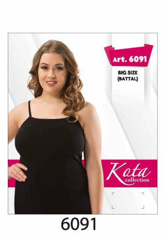 Kota 6091 Bayan İp Askılı Atlet Battal