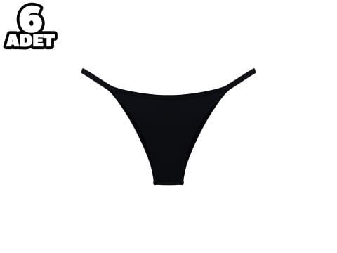 Cansoy 675-Siyah 2X Push Up Balenli Destekli Bayan Sütyen Takım 6'lı