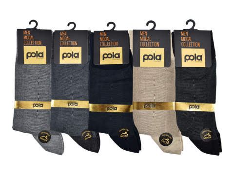 Pola 1628 Parfümlü Yazlık Dikişsiz Modal Erkek Çorap 12'li