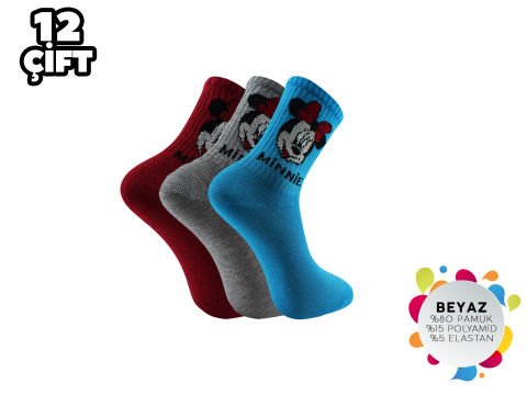 Esinti 102 Bayan Kolej Çorap 12'li