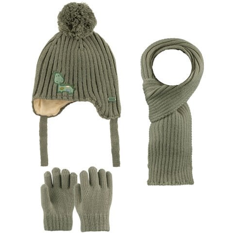 Kitti P-K25160-05 (1-4) Yaş Erkek Çocuk Şapka Atkı Eldiven Takım 6'lı
