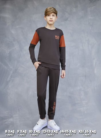 Elsima 3164 Erkek Çocuk Uzun Kollu Pijama Takımı 6'lı (8-16YAŞ)