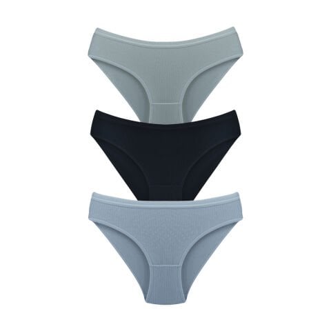 Byou Life (L-XL-2XL Penye Klasik Fitilli Bayan Külot 12'li