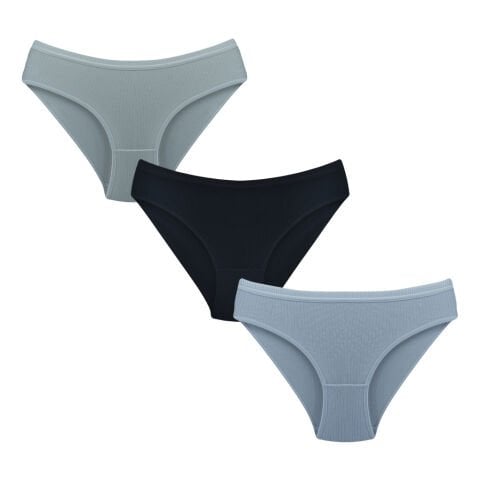 Byou Life (L-XL-2XL Penye Klasik Fitilli Bayan Külot 12'li