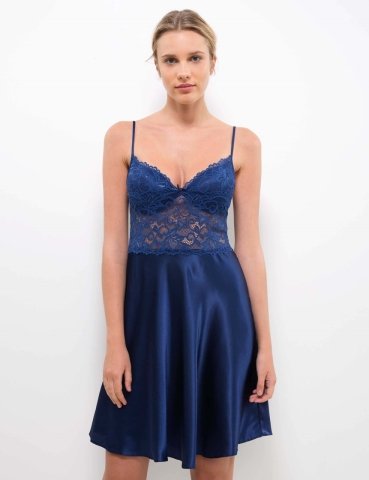 Pierre Cardin 627 Saten Gecelik PUDRA - M
