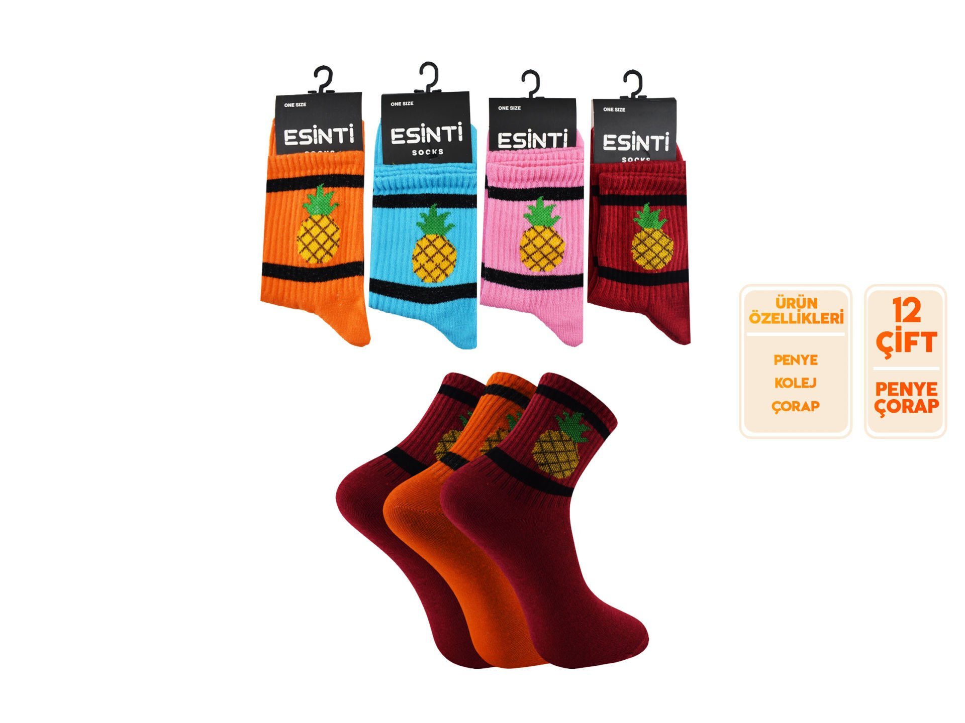 Esinti 98 Bayan Kolej Çorap 12'li
