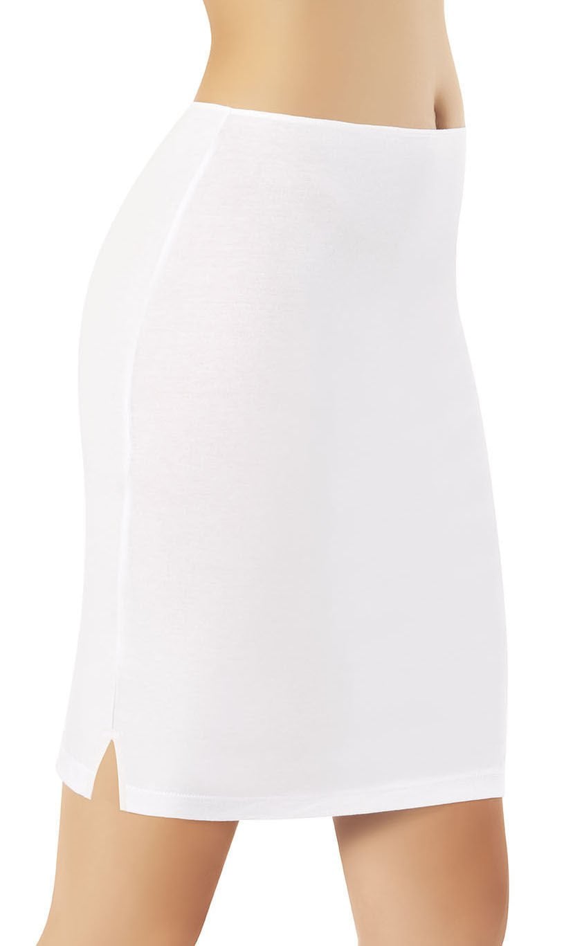 Kota 5117 Modal Diz Üstü Bayan Jüpon BEYAZ - XL