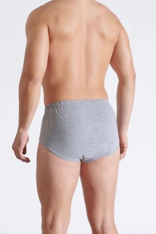 Tutku 0109 Erkek Renkli Kom Slip Külot 12'li GRİ - 1/XS