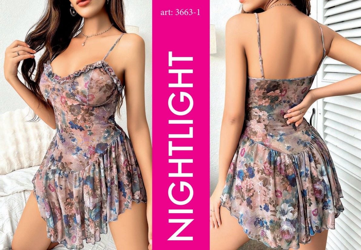NIGHTLIGHT 3663-1 Erotik Gecelik K.K