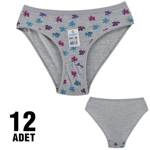 Dondeza 101-90 Desenli Bayan Bikini 12'li