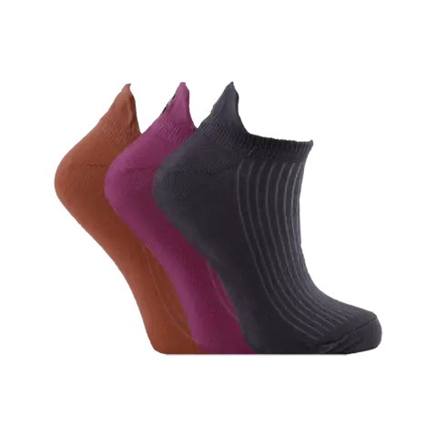XGRİ POLO B-8 (35-40) Nakışlı Bayan Penye Patik Çorap 12'li