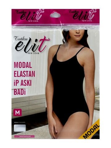 Tutku Elit 2004 Modal Elestan Bayan İp Askılı Çıtçıtlı Body (Kancalı)