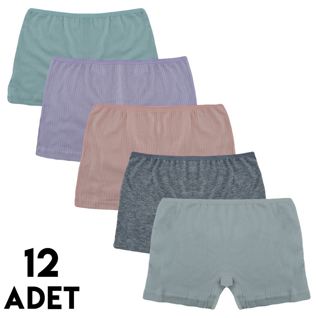 İntimo 2543 Raporlu Kız Çocuk Boxer 12'li