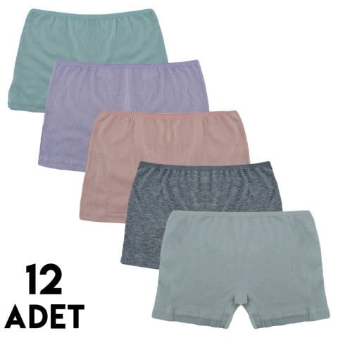 İntimo 2543 Raporlu Kız Çocuk Boxer 12'li