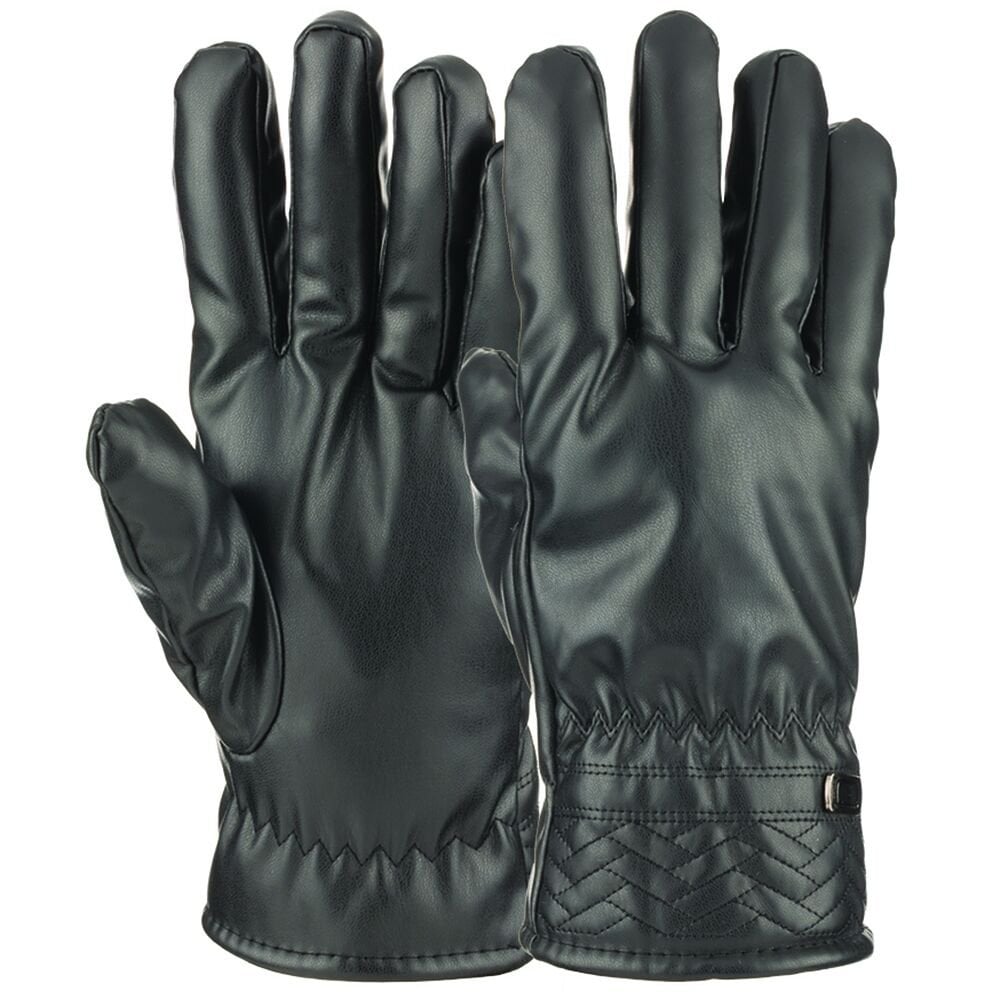 Suyutti K25540-04-001 İthal Erkek İçi Kürklü Kalın Suni Deri Eldiven 6'lı