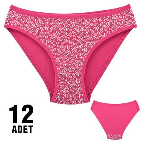 Dondeza 101-31 Desenli Bayan Bikini 12'li
