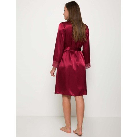 Pierre Cardin 4265 Saten Sabahlık Gecelik Takımı