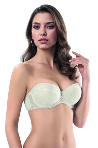 Le Jardin 7040 B Cup Balenli Destekli Straplez Bayan Sütyen