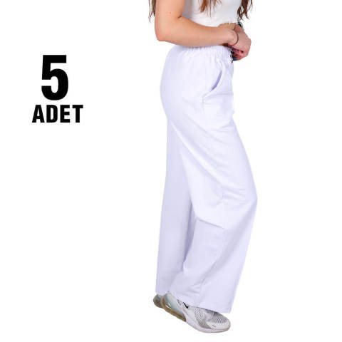 Gipaş 1053 Everlast Salaş İspanyol Paça Kompak Bayan Eşofman Alt 5'li Seri