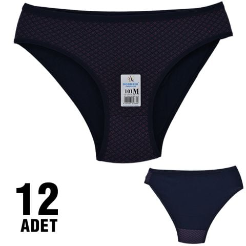 Dondeza 101-95 Desenli Bayan Bikini 12'li