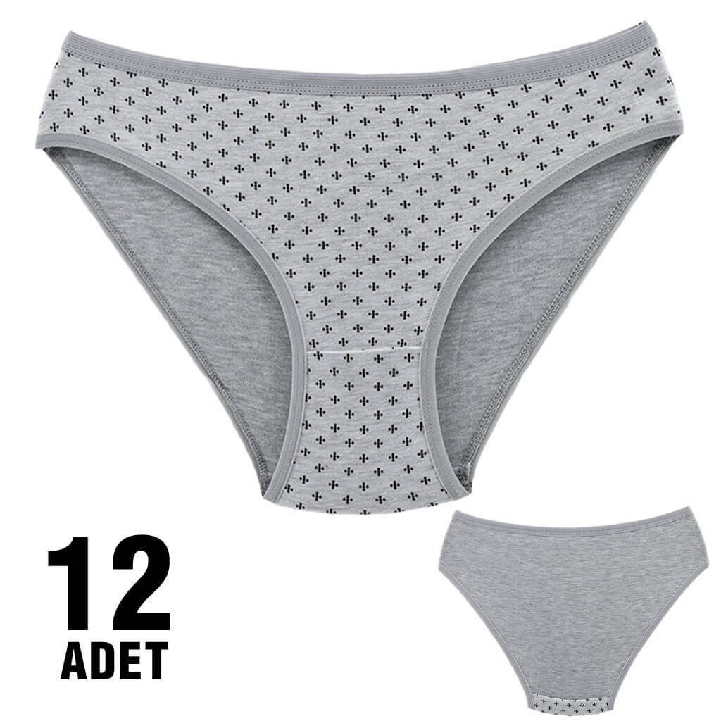 Dondeza 101-23 Desenli Bayan Bikini 12'li