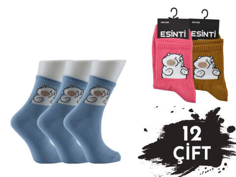 Esinti Bayan Kolej Çorap 12'li