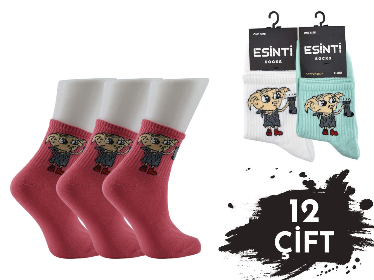 Esinti Bayan Kolej Çorap 12'li