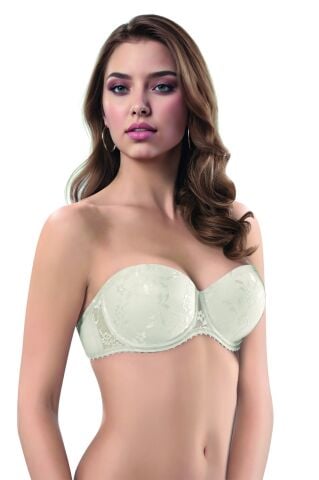 Le Jardin 7045 B Cup Balenli Desteksiz Straplez Bayan Sütyen