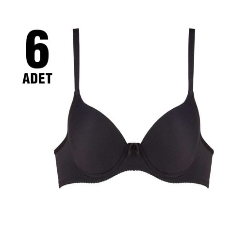 Cansoy 166 Klasik Dolgulu Bayan Sütyen 6'lı