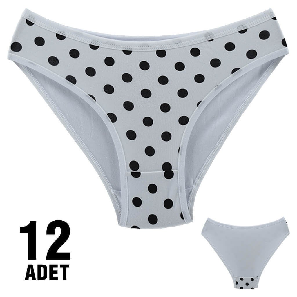 Dondeza 101-14 Desenli Bayan Bikini 12'li