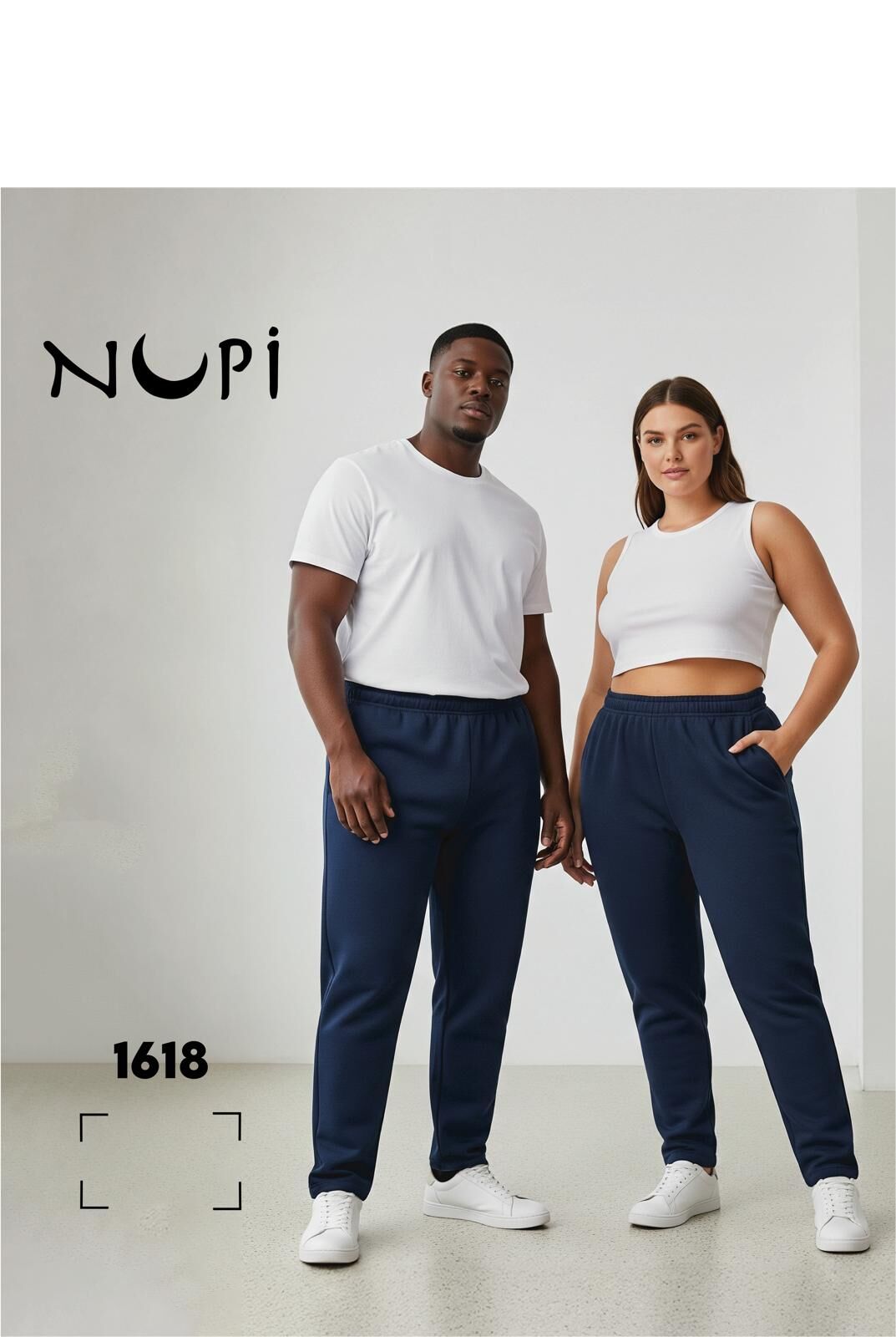 NUPİ 1618 (2XL-3XL-4XL) Düz Paça Ünisex Oys Modal Alt 6'lı
