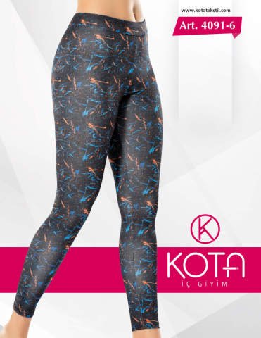 Kota 4091-6 Bayan Baskılı Tayt