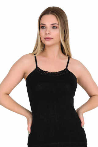 Berrak 2126 Dantelli İp Askılı Bayan Elestan Atlet