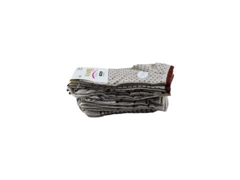 Vakre 9328-7 Bayan Penye Patik Çorap 12'li