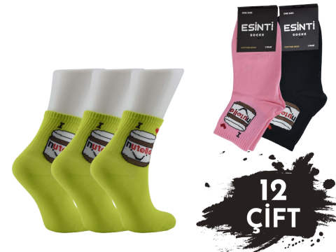 Esinti Bayan Kolej Çorap 12'li