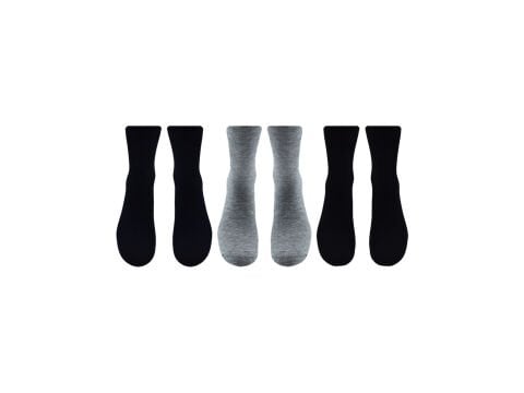 Gülsa (40-45) Doğal Bambu Dikişsiz Erkek Çorap 12'li