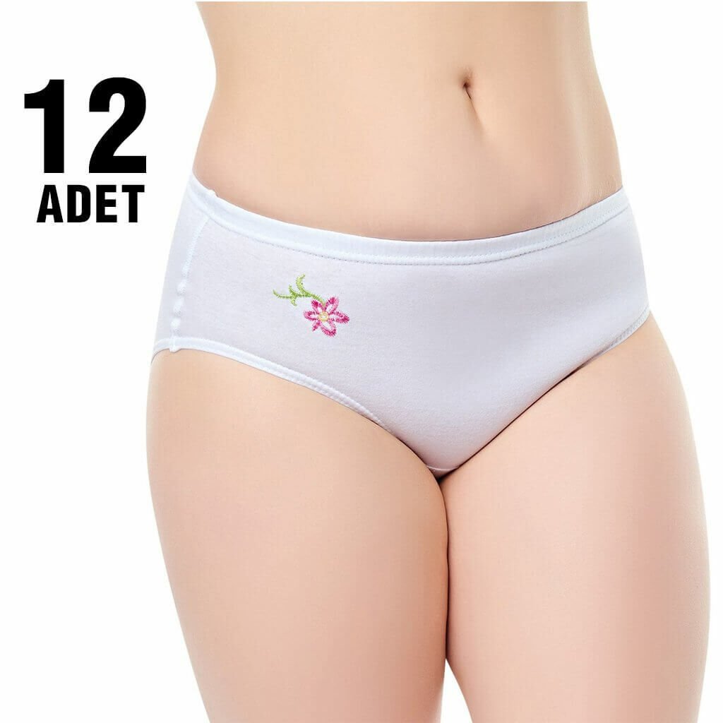 Seher İşlemeli Bayan Kom 12'li