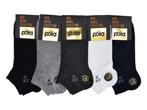 Pola 1651 Parfümlü Yazlık Dikişsiz Modal Erkek Patik 12'li