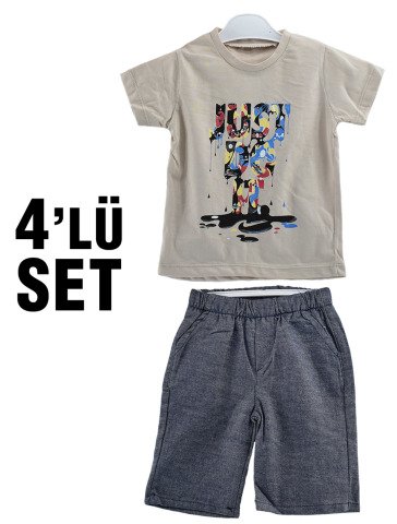 Fantastic Erkek Çocuk Takım 5-6-7-8 Yaş 4 Lü