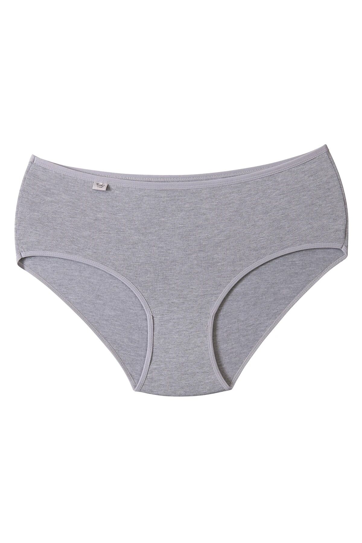 Tutku 0925 Renkli Bayan Likralı Bato Külot 12'li GRİ - 5/XL