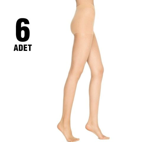 Penti Fit 15 Bayan Külotlu Çorap 6'lı VİZON - 4