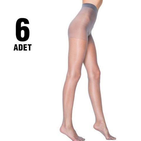 Penti Fit 15 Bayan Külotlu Çorap 6'lı VİZON - 4