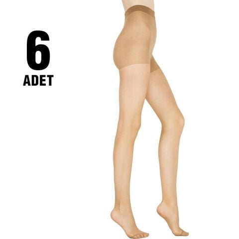 Penti Fit 15 Bayan Külotlu Çorap 6'lı VİZON - 4