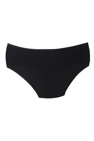 Tutku 0925 Renkli Bayan Likralı Bato Külot 12'li SİYAH - 5/XL