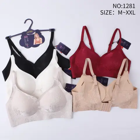 Layza 1281 (M-L-XL-XXL) Lazer Kesim Hayalet Dikişsiz Bayan Sütyen 6'lı