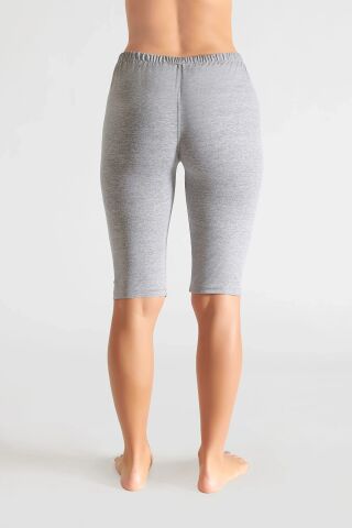 Tutku 0156 Bayan Kısa Tayt 6'lı GRİ - 5/XL